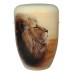 Hand Painted Biodegradable Cremation Ashes Funeral Urn / Casket – Lion